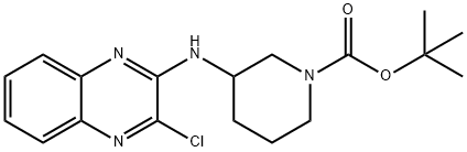 3-(3-Chloro-quinoxalin-2-ylaMino)-piperidine-1-carboxylic acid tert-butyl ester, 98+% C18H23ClN4O2, MW: 362.86 Struktur