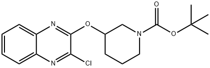 3-(3-Chloro-quinoxalin-2-yloxy)-piperidine-1-carboxylic acid tert-butyl ester, 98+% C18H22ClN3O3, MW: 363.84