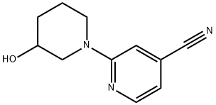 2-(3-羟基-1-哌啶基)-4-氰基吡啶,939986-85-3,结构式