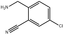 2-(氨基甲基)-5-氯苯甲腈 结构式