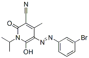 3-Pyridinecarbonitrile,  5-[2-(3-bromophenyl)diazenyl]-1,2-dihydro-6-hydroxy-4-methyl-1-(1-methylethyl)-2-oxo-|