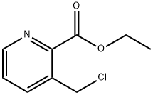 ETHYL 3-(CHLOROMETHYL)PYRIDINE-2-CARBOXYLATE 化学構造式