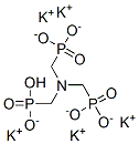 pentapotassium hydrogen [nitrilotris(methylene)]trisphosphonate Structure