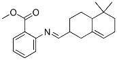 methyl 2-[[(octahydro-5,5-dimethyl-2-naphthyl)methylene]amino]benzoate  Struktur