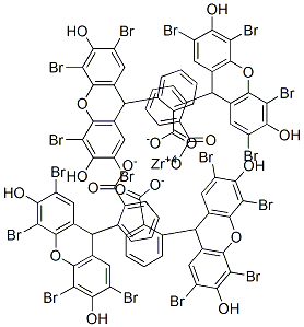 94021-89-3 2-(2,4,5,7-tetrabromo-3,6-dihydroxyxanthen-9-yl)benzoic acid, zirconium salt