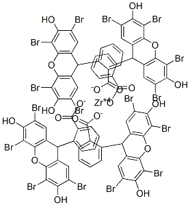 2-(2,4,5,7-테트라브로모-3,6-디하이드록시크산텐-9-일)벤조산,지르코늄염