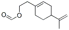 4-(1-メチルエテニル)-1-シクロヘキセン-1-エタノールホルマート 化学構造式