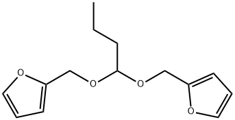 2,2'-[butylidenebis(oxymethylene)]bisfuran  Structure