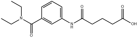 5-{3-[(DIETHYLAMINO)CARBONYL]ANILINO}-5-OXOPENTANOIC ACID 结构式