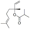 (R)-1,5-dimethyl-1-vinylhex-4-enyl isobutyrate Struktur