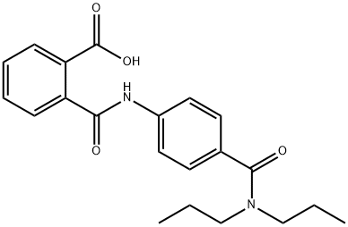 2-({4-[(DIPROPYLAMINO)CARBONYL]ANILINO}CARBONYL)-BENZOIC ACID 化学構造式