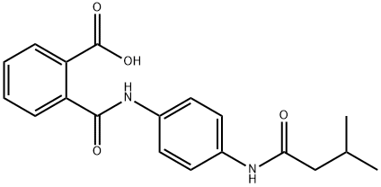 2-({4-[(3-METHYLBUTANOYL)AMINO]ANILINO}CARBONYL)-BENZOIC ACID|