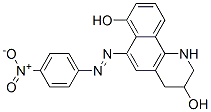 1,2,3,4-tetrahydro-6-[(4-nitrophenyl)azo]benzo[h]quinoline-3,7-diol Struktur