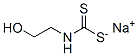 sodium (2-hydroxyethyl)dithiocarbamate Structure