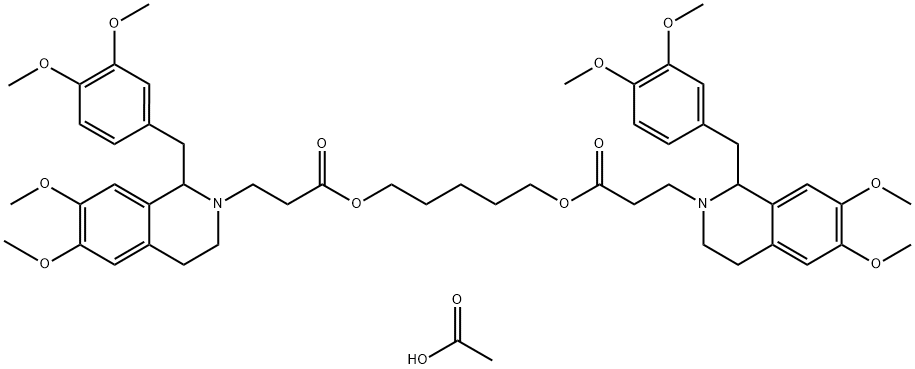 pentamethylenedi(oxy)bis(3-oxopropyl)bis[1-(3,4-dimethoxybenzyl)-3,4-dihydro-6,7-dimethoxyisoquinolinium] diacetate|