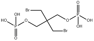 2,2-bis(bromomethyl)propane-1,3-diyl tetrahydrogen bisphosphate Struktur