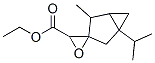 ethyl 1-isopropyl-4-methylspiro[bicyclo[3.1.0]hexane-3,2'-oxirane]-3'-carboxylate Struktur