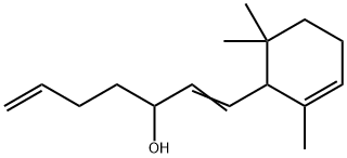 1-(2,6,6-trimethyl-2-cyclohexen-1-yl)hepta-1,6-dien-3-ol 结构式