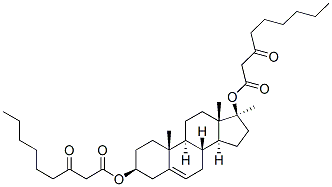 (3beta,17beta)-17-methylandrost-5-ene-3,17-diyl bis(3-oxononanoate)|