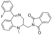 N-[[5-(2-fluorophenyl)-2,3-dihydro-1-methyl-1H-1,4-benzodiazepin-2-yl]methyl]phthalimide,94030-96-3,结构式