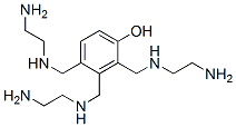 tris[[(2-aminoethyl)amino]methyl]phenol 化学構造式