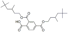 bis(3,5,5-trimethylhexyl) hydrogen benzene-1,2,4-tricarboxylate,94031-19-3,结构式