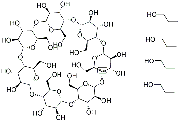 2-羟丙基-β-环糊精 结构式