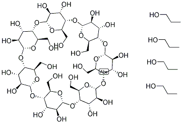 2-羟丙基-β-环糊精, 94035-02-6, 结构式