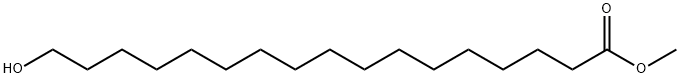 17‐ヒドロキシヘプタデカン酸メチル 化学構造式