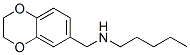 1,4-Benzodioxin-6-methanamine,  2,3-dihydro-N-pentyl- 化学構造式