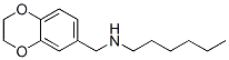 1,4-Benzodioxin-6-methanamine,  N-hexyl-2,3-dihydro- Structure