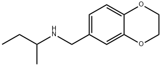 1,4-Benzodioxin-6-methanamine,  2,3-dihydro-N-(1-methylpropyl)- Structure