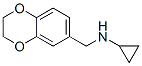 1,4-Benzodioxin-6-methanamine,  N-cyclopropyl-2,3-dihydro- 化学構造式