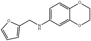 1,4-Benzodioxin-6-amine,  N-(2-furanylmethyl)-2,3-dihydro-,940366-68-7,结构式