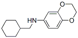 1,4-Benzodioxin-6-amine,  N-(cyclohexylmethyl)-2,3-dihydro- Structure