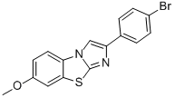 2-(4-BROMOPHENYL)-7-METHOXYIMIDAZO[2,1-B]BENZOTHIAZOLE Structure