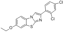 2-(2,4-DICHLOROPHENYL)-7-ETHOXYIMIDAZO[2,1-B]BENZOTHIAZOLE,940393-82-8,结构式