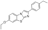 7-ETHOXY-2-(4-ETHYLPHENYL)IMIDAZO[2,1-B]BENZOTHIAZOLE,940393-85-1,结构式