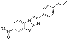 2-(4-ETHOXYPHENYL)-7-NITROIMIDAZO[2,1-B]BENZOTHIAZOLE 化学構造式