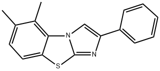 5,6-DIMETHYL-2-PHENYLIMIDAZO[2,1-B]BENZOTHIAZOLE Structure