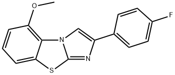 2-(4-FLUOROPHENYL)-5-METHOXYIMIDAZO[2,1-B]BENZOTHIAZOLE Struktur