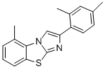 2-(2,4-DIMETHYLPHENYL)-5-METHYLIMIDAZO[2,1-B]BENZOTHIAZOLE 化学構造式