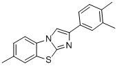 2-(3,4-DIMETHYLPHENYL)-7-METHYLIMIDAZO[2,1-B]BENZOTHIAZOLE,940398-94-7,结构式