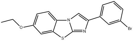 2-(3-BROMOPHENYL)-7-ETHOXYIMIDAZO[2,1-B]BENZOTHIAZOLE Structure