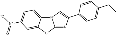 2-(4-ETHYLPHENYL)-7-NITROIMIDAZO[2,1-B]BENZOTHIAZOLE Structure