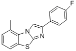 2-(4-FLUOROPHENYL)-5-METHYLIMIDAZO[2,1-B]BENZOTHIAZOLE 结构式