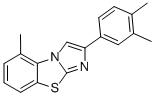 2-(3,4-DIMETHYLPHENYL)-5-METHYLIMIDAZO[2,1-B]BENZOTHIAZOLE Struktur