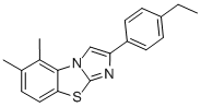 5,6-DIMETHYL-2-(4-ETHYLPHENYL)IMIDAZO[2,1-B]BENZOTHIAZOLE Struktur