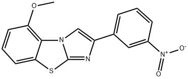 5-METHOXY-2-(3-NITROPHENYL)IMIDAZO[2,1-B]BENZOTHIAZOLE Structure
