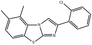 2-(2-CHLOROPHENYL)-5,6-DIMETHYLIMIDAZO[2,1-B]BENZOTHIAZOLE Structure